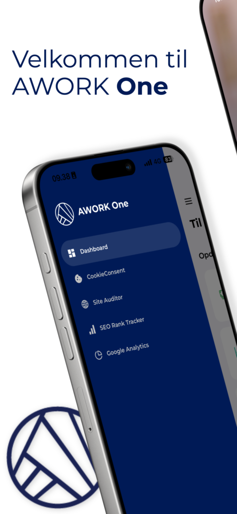 AWORK One app - Fuldt overblik over din digitale markedsføring.
